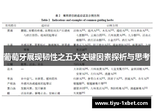 葡萄牙展现韧性之五大关键因素探析与思考 葡萄牙展现韧性之五大关键因素探析与思考